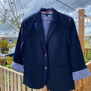 Tommy Hilfiger Navy Blue Classic Fit Blazer. Size 6